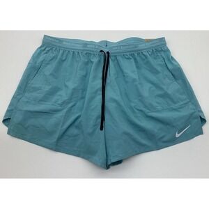 Nike Men's Dri-FIT Stride 2 in 1 Shorts 5" Turquoise Pick Size XL MSRP$65